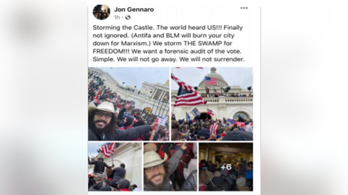 A screenshot of a Facebook post by Mellis shared in court documents showed him allegedly rejecting BLM and Antifa credit for the insurrection.