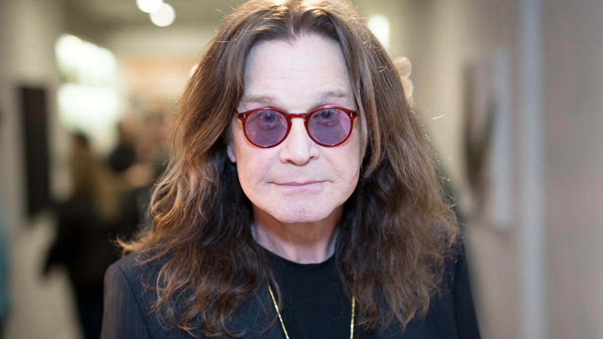 Ozzy Osbourne from Black Sabbath wears sunglasses