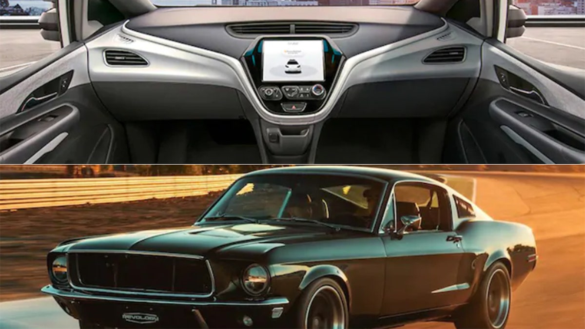 GM's Cruise division is planning to build autonomous taxis without steering wheels, while Florida's Revology sells brand new replicas of classic Ford Mustangs.