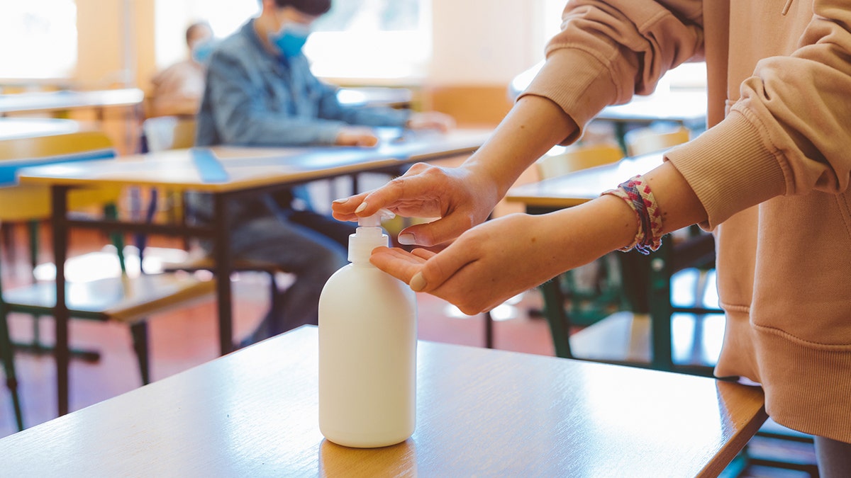 In addition to mask wearing, Ginny Dowden said her daughter's school also required daily temperature checks and the regular use of hand sanitizer.