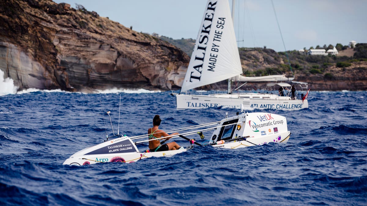 The young woman was one of 21 boats (including solo rowers and crews of up to four) to enter "The World's Toughest Row" in December 2020.