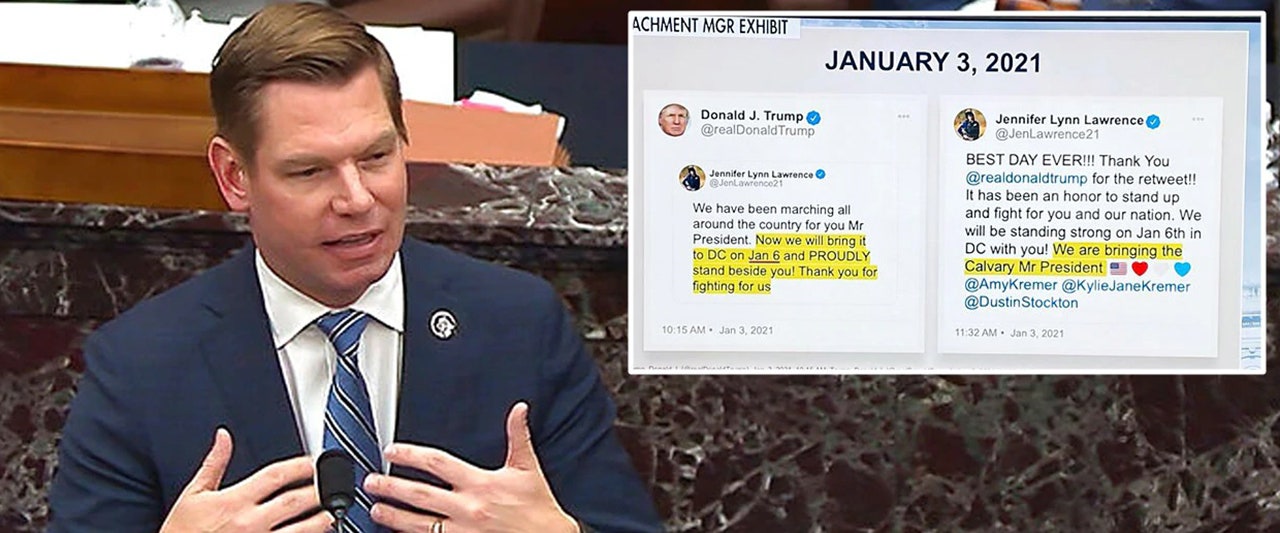 Trump backer slams Swalwell, Dems after phony Twitter ‘blue check’ added to her tweets