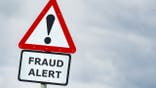 fraud alert sign warning about scam