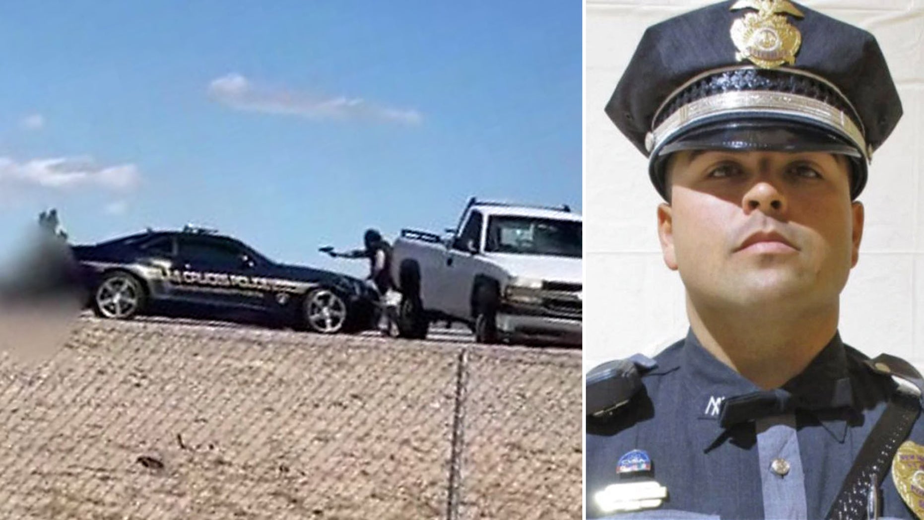 New Mexico Police Officer Gets Up Fires Back After Shot By Accused Cop   NM Police Shooting 