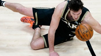 Gallinari hits team-record 10 3s, Hawks rout Celtics 127-112