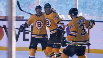 Pastrnak's 3 goals lead Bruins past Flyers 7-3 at Lake Tahoe