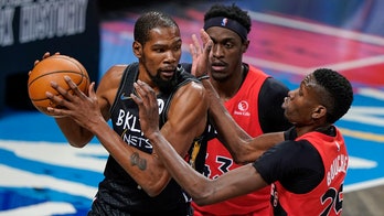 With Kevin Durant forced to leave, Nets fall to Raptors 123-117