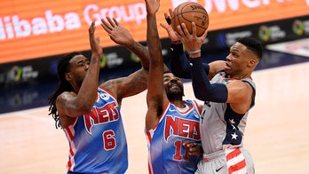 Westbrook, Beal hit late 3s, Wizards stun Nets 149-146