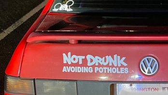 Man with ‘Not Drunk, Avoiding Potholes’ sticker busted for alleged DUI: report
