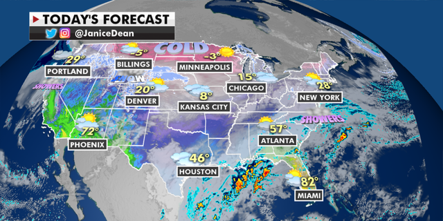 The national forecast for Friday, Feb. 12. (Fox News)