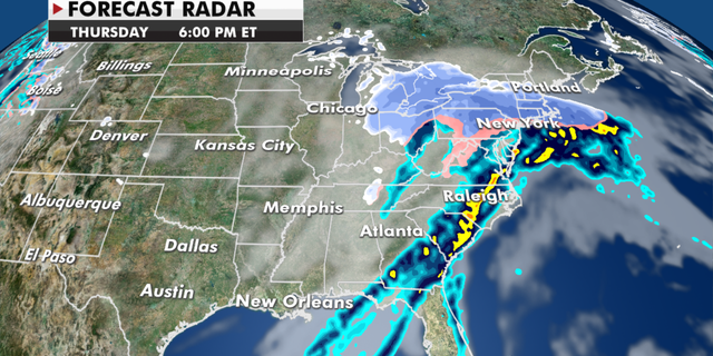 The radar looking ahead to later this week. (Fox News)