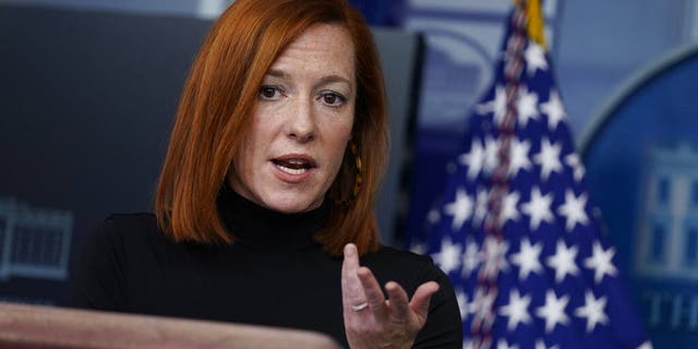 White House press secretary Jen Psaki speaks during a press briefing at the White House, Wednesday, Feb. 3, 2021, in Washington. (AP Photo/Evan Vucci)