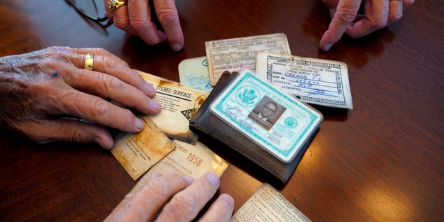 Paul Grisham lost his wallet while working on Antarctica as a Navy meteorologist in 1967 and 1968. Fifty-three years after leaving the continent, Grisham's wallet was returned to him.  (Nelvin C. Cepeda / The San Diego Union-Tribune via AP)