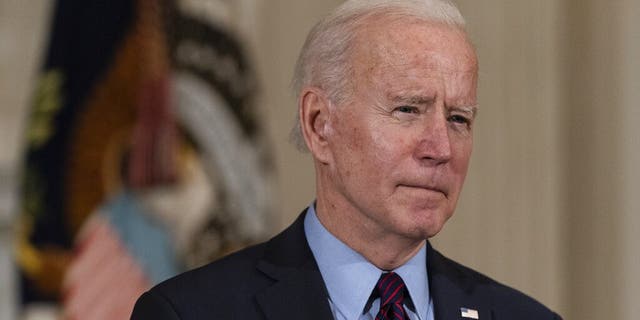 FILE - In this Feb. 5, 2021, file photo President Joe Biden speaks about the economy in the State Dinning Room of the White House in Washington. Biden’s push for a giant COVID-19 relief bill is forcing an internal reckoning that pits his instincts to work toward a bipartisan deal against the demands of an urgent crisis and his desire to deliver for those who helped elect him. (AP Photo/Alex Brandon, File)