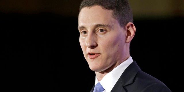 FILE – In this Nov. 4, 2014, file photo, Ohio State Treasurer Josh Mandel speaks at the Ohio Republican Party election night celebration in Columbus, Ohio. Mandel, a Marine veteran and former state treasurer, says he will make a third run for the U.S. Senate in Ohio, taking a pro-Trump message in a bid for the seat being vacated by the GOP’s Rob Portman. Mandel planned to launch his campaign Wednesday, Feb. 10, 2021, against the backdrop of a second round of impeachment proceedings against the former Republican president. (AP Photo/Tony Dejak, File)