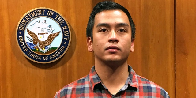 This Nov. 30, 2017 photo provided by Isabella Collins shows Navy veteran Angelo Quinto in Moffett Field in Mountainview, Calif. Quinto who was going through an episode of paranoia died after a Northern California police officer knelt on his neck for several minutes, his family said Tuesday. (Cassandra Quinto-Collins via AP)