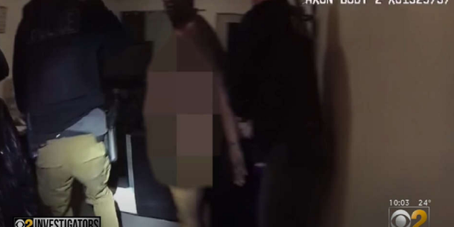 Anjanette Young seen in CBS footage showing botched raid.