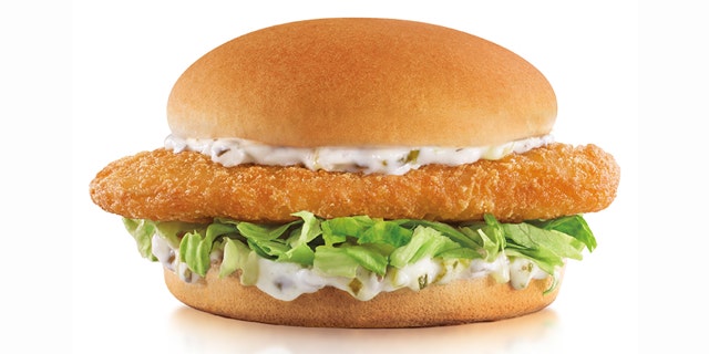 The Carl's Jr. Beer-Battered Fish Sandwich, pictured.