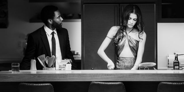(L-R): John David Washington as Malcolm, Zendaya as Marie.