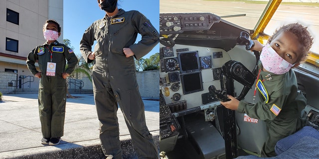 Ever Young is seen living out her dream as an Air Force pilot. (MacDill Air Force Base)