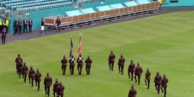 The FBI honored Special Agent Laura Schwartzenberger at Hard Rock Stadium in Miami Saturday.