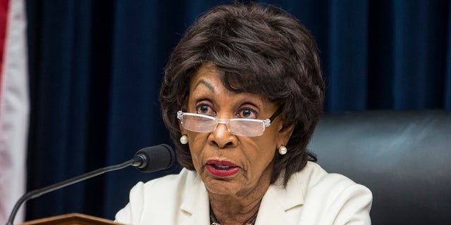 House Financial Services Committee Chairman Maxine Waters (D-CA) speaks during a House Financial Services Committee Hearing on Capitol Hill on April 9, 2019 in Washington, D.C. (Photo by Zach Gibson/Getty Images)