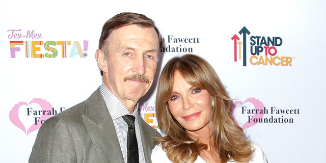Dr. Brad Allen and Jaclyn Smith attend the Farrah Fawcett Foundation's Tex-Mex Fiesta at Wallis Annenberg Center for the Performing Arts on September 06, 2019, in Beverly Hills, California.