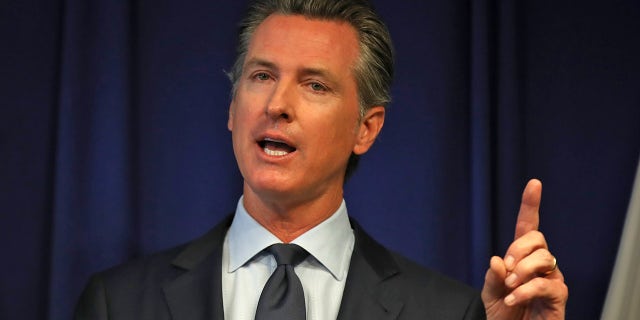 California Gov. Gavin Newsom speaks during a news conference at the California justice department on September 18, 2019. (Photo by Justin Sullivan/Getty Images)