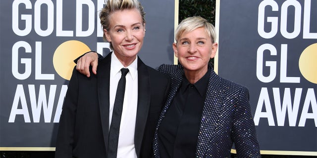 GettyImages 1191952556 - sociallykeeda Portia De Rossi (L) And Ellen Degeneres Tied The Knot In 2008.