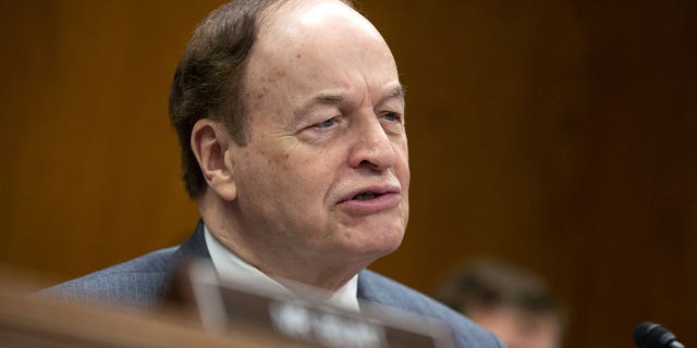 Senator Richard Shelby, a Republican from Alabama, speaks during a Senate Appropriations Subcommittee meeting. (Stefani Reynolds/Bloomberg via Getty Images)