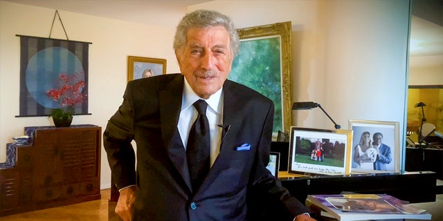 Tony Bennett still has singing sessions at home to stay active.