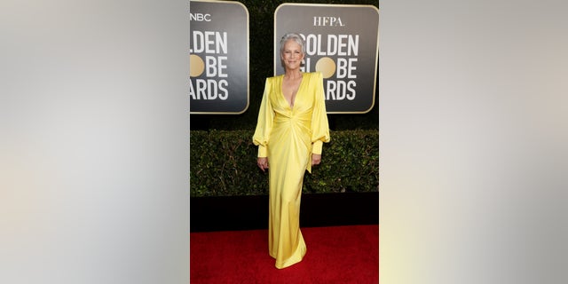 Jamie Lee Curtis presented at the 2021 Golden Globes. -- (Photo by Todd Williamson/NBC/NBCU Photo Bank via Getty Images)