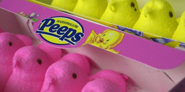 Peeps are a popular Easter candy made from marshmallow.