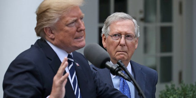 President Donald Trump and Senate Majority Leader Mitch McConnell