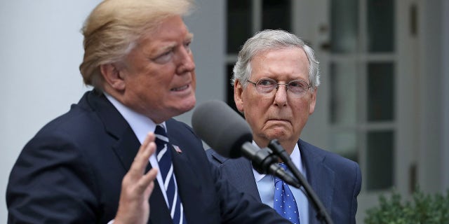 President Donald Trump and Senate Majority Leader Mitch McConnell