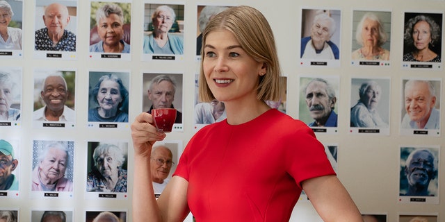 Rosamund Pike in Netflix's 'I Care a Lot,' in which she plays a caretaker that manages to sneak herself some extra cash until a client gives her a run for her money. 