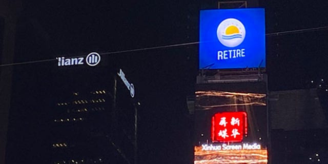 The "China Screen" in Times Square, New York City (Fox News)