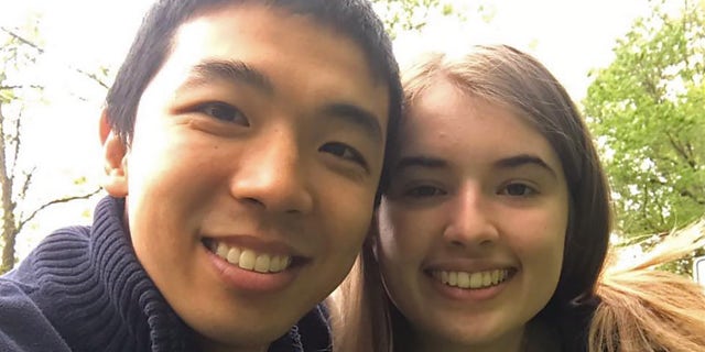 Kevin Jiang proposed to Zion Perry on Jan. 30 - a year after they met at a church retreat in Connecticut.