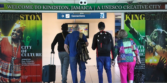 JAMAICA - JANUARY 27, 2020: Passengers at Norman Manley International Airport. Valery Sharifulin/TASS (Photo by Valery SharifulinTASS via Getty Images)