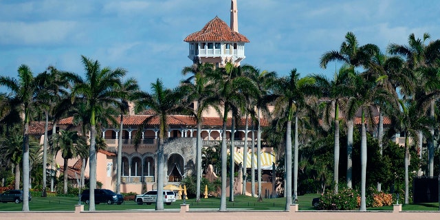 Mar-a-Lago Resort seen as Donald Trump is set to arrive after leaving office. (Cover Images via AP Images)