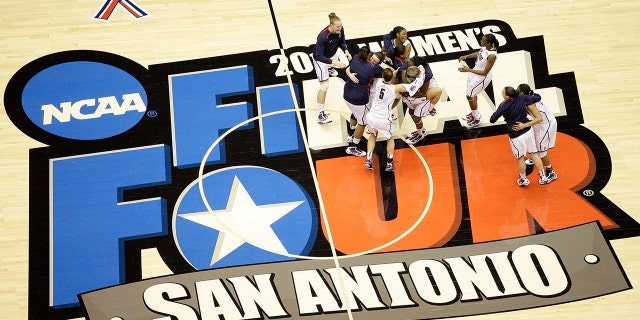 The San Antonio region will host the entire NCAA women's basketball tournament. The move Friday, Feb. 5, 2021, was made to help mitigate the risks of COVID-19 and matches that of the men’s tournament, which the NCAA said last month will be played in the Indianapolis area.(AP Photo/Eric Gay, File)