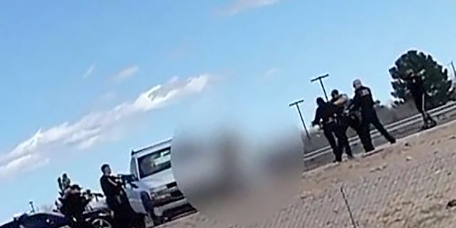 Video shows moment New Mexico police officer Darian Jarrott fatally shot by Omar Felix Cueva