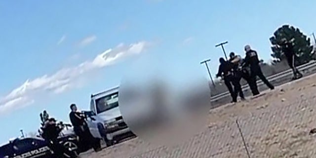 Video shows moment New Mexico police officer Darian Jarrott fatally shot by Omar Felix Cueva
