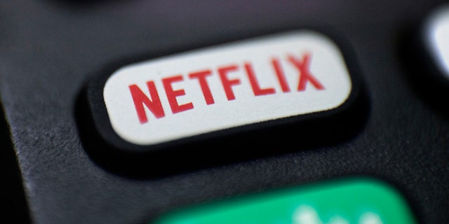 FILE - This Aug. 13, 2020 file photo shows a Netflix logo on a remote control in Portland, Ore.