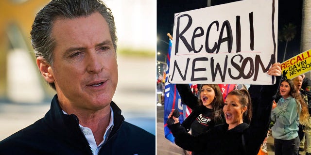 California Gov. Gavin Newsom has been accused of engaging in political posturing as he faces a recall effort against him.