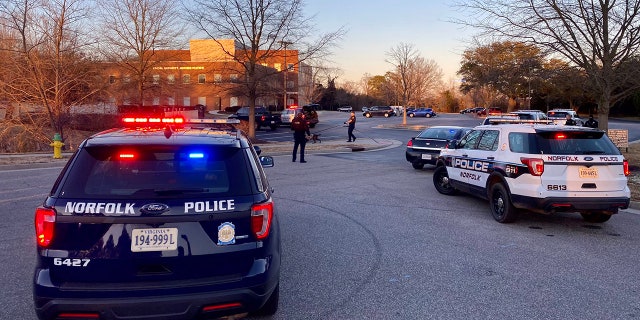 Pictures and videos on social media captured several police cars near the building.
