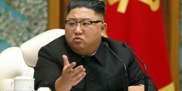 North Korean leader Kim Jong-Un attends a meeting of the ruling Workers' Party Politburo in Pyongyang, North Korea on Nov. 15, 2020. (Korean Central News Agency/Korea News Service via AP, File)