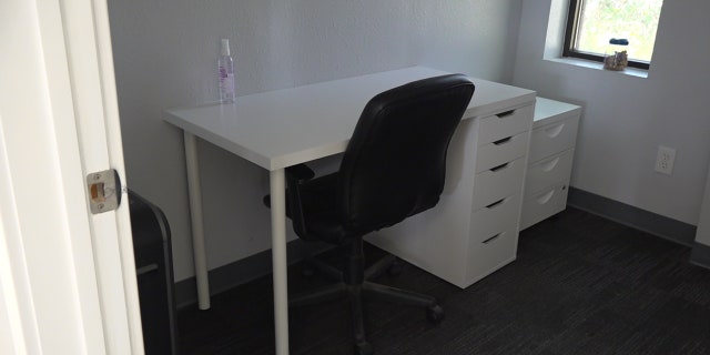 Work and Woof's individual workspaces allow for social distancing while the clients' dogs are in daycare.