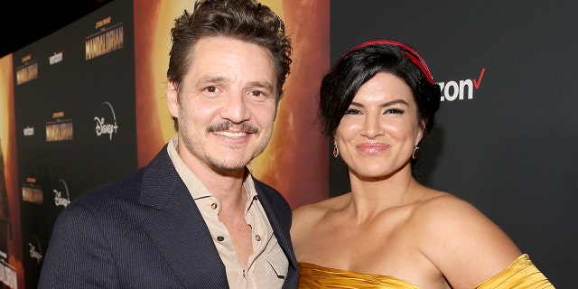 Fans feel "The Mandalorian" stars Pedro Pascal and Gina Carano were treated differently by Lucasfilm. (Photo by Jesse Grant/Getty Images for Disney)