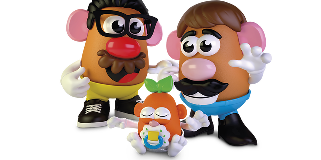 The Potato Head toy line's newest product — the Create Your Potato Head Family — includes "enough potatoes and accessories for kids to create all types of families."